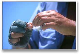 Tying a knot Tying a knot