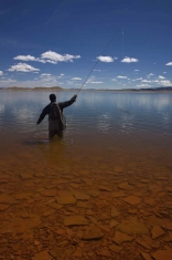 Pete casting at Antero Pete casting at Antero