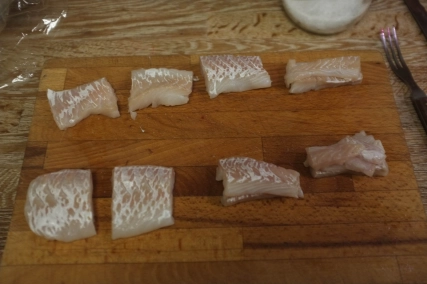 Cut in blocks Cut in blocks