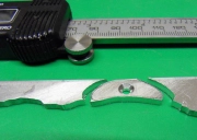 Rough sawing of the endplate. Rough sawing of the endplate.