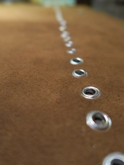 A row of holes A row of holes