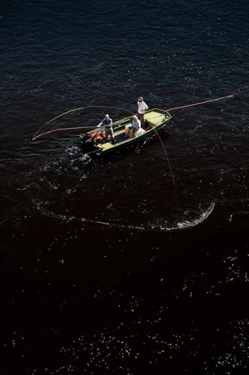 Casting from the boat Casting from the boat