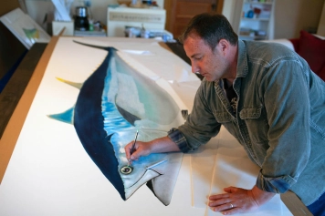 Painting a bluefin Painting a bluefin