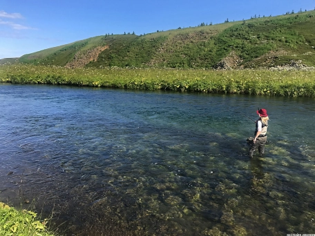 The small side stream Grundakvisl The small side stream Grundakvisl