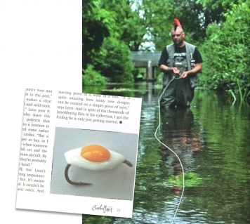 Fried egg fly and punk fly angler Fried egg fly and punk fly angler