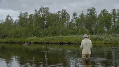 Video thumb for A cane rod on a mountain river