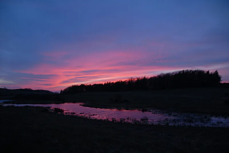 A nice sunset - Nothing as 100% bad. This was the sunset after the skunked day.